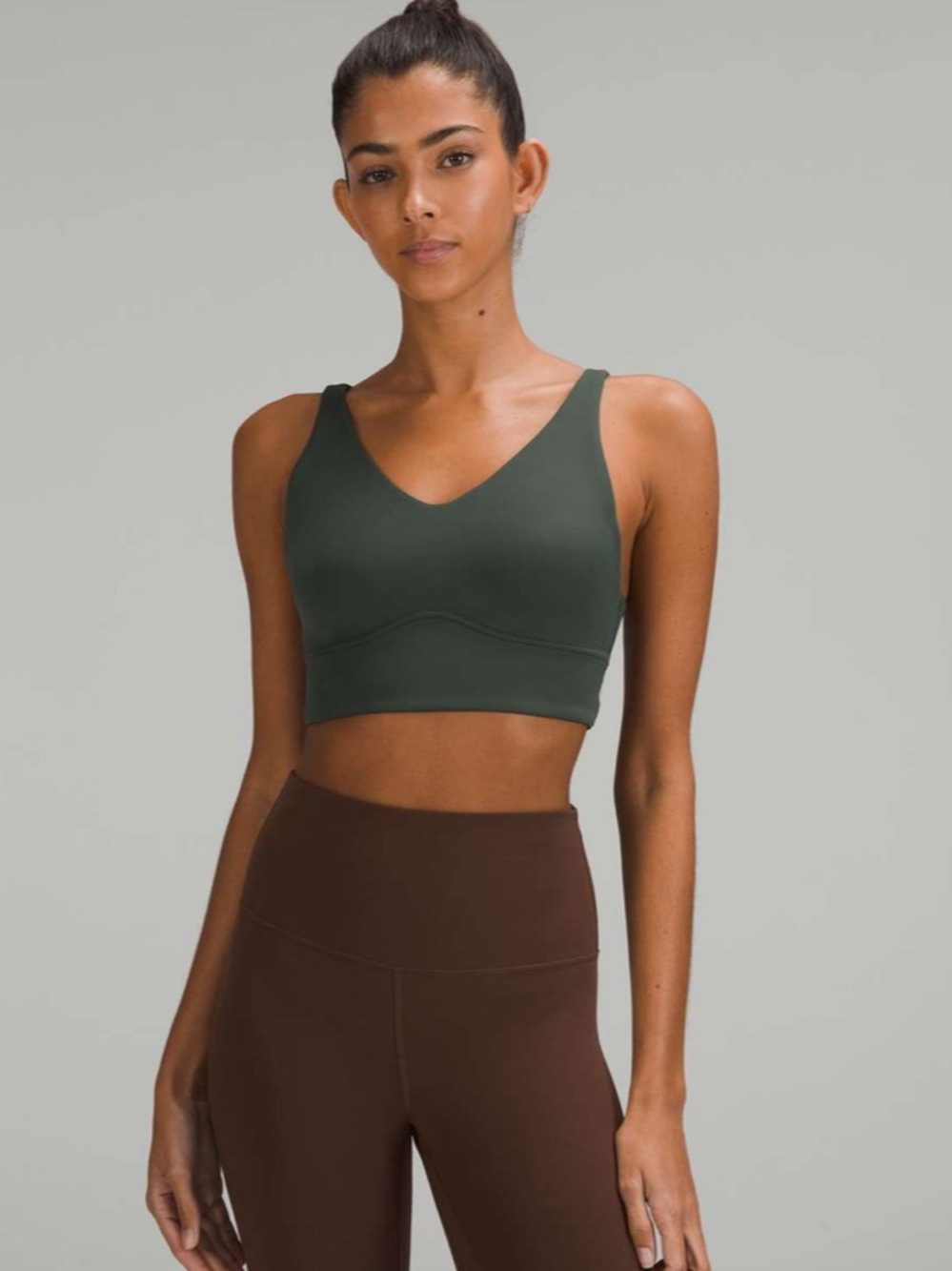 EUC Lululemon Matching Smoked Spruce 3-Piece Set. Size Tops 8/Bottom 6 - Picture 9 of 12